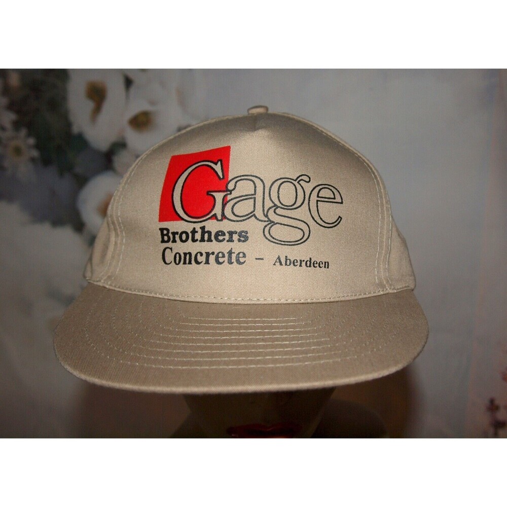 Gage Brothers Concrete Aberdeen South Dakota Baseball Cap Vintage Trucker Style